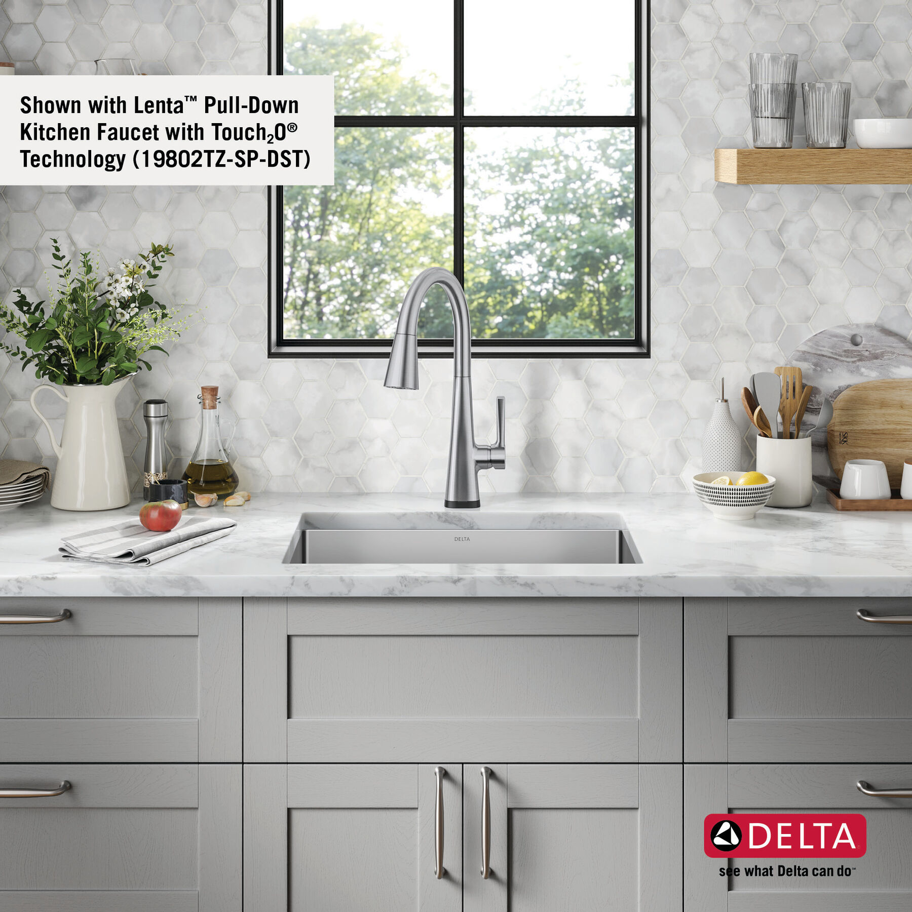 Lavabo de cocina con un receptáculo de acero inoxidable de 23" de montaje bajo encimera con accesorios, imagen 12